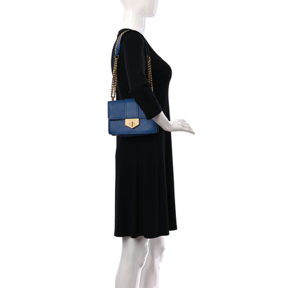Prada Saffiano Lock Crossbody Bleu 2 of 21