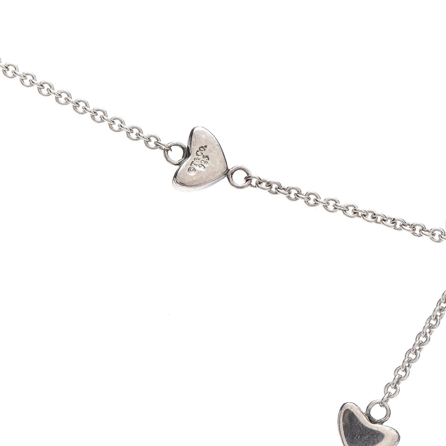 Sterling Silver Heart Lariat Necklace