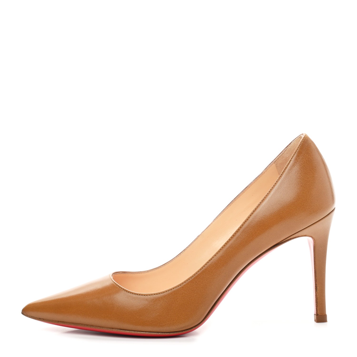Christian Louboutin Shiny Nappa Decoltish 100 Pumps 36.5 Safari 1 of 9