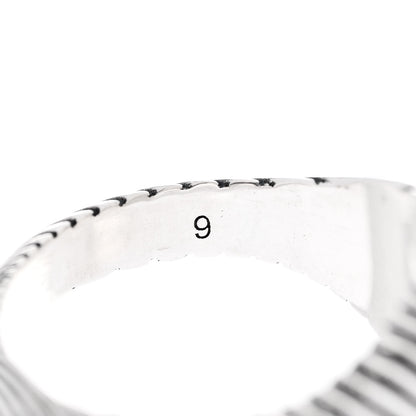 Gucci Sterling Silver GG Marmont Signet Ring 49 4.75 6 of 6