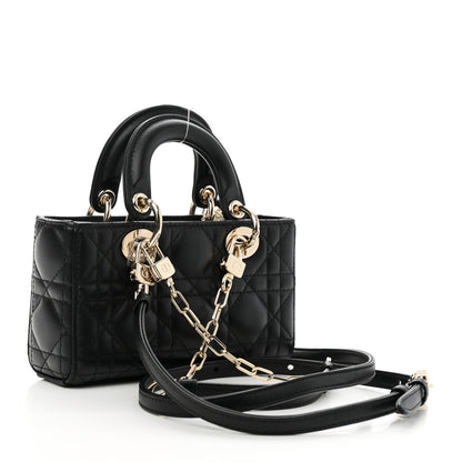 Christian Dior Lambskin Cannage Micro Lady D-Joy Black 3 of 10