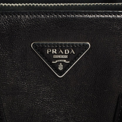 Prada Glace Calf Twin Pocket Tote Nero Black 10 of 13