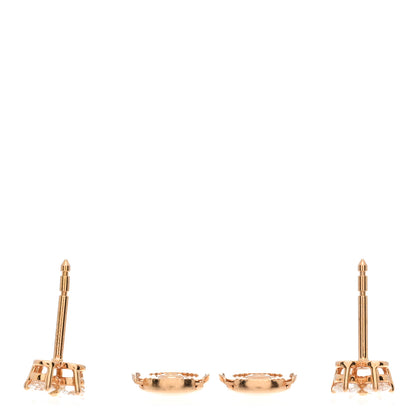 Tiffany 18K Rose Gold Diamond .60ctw Aria Earrings 3 of 5