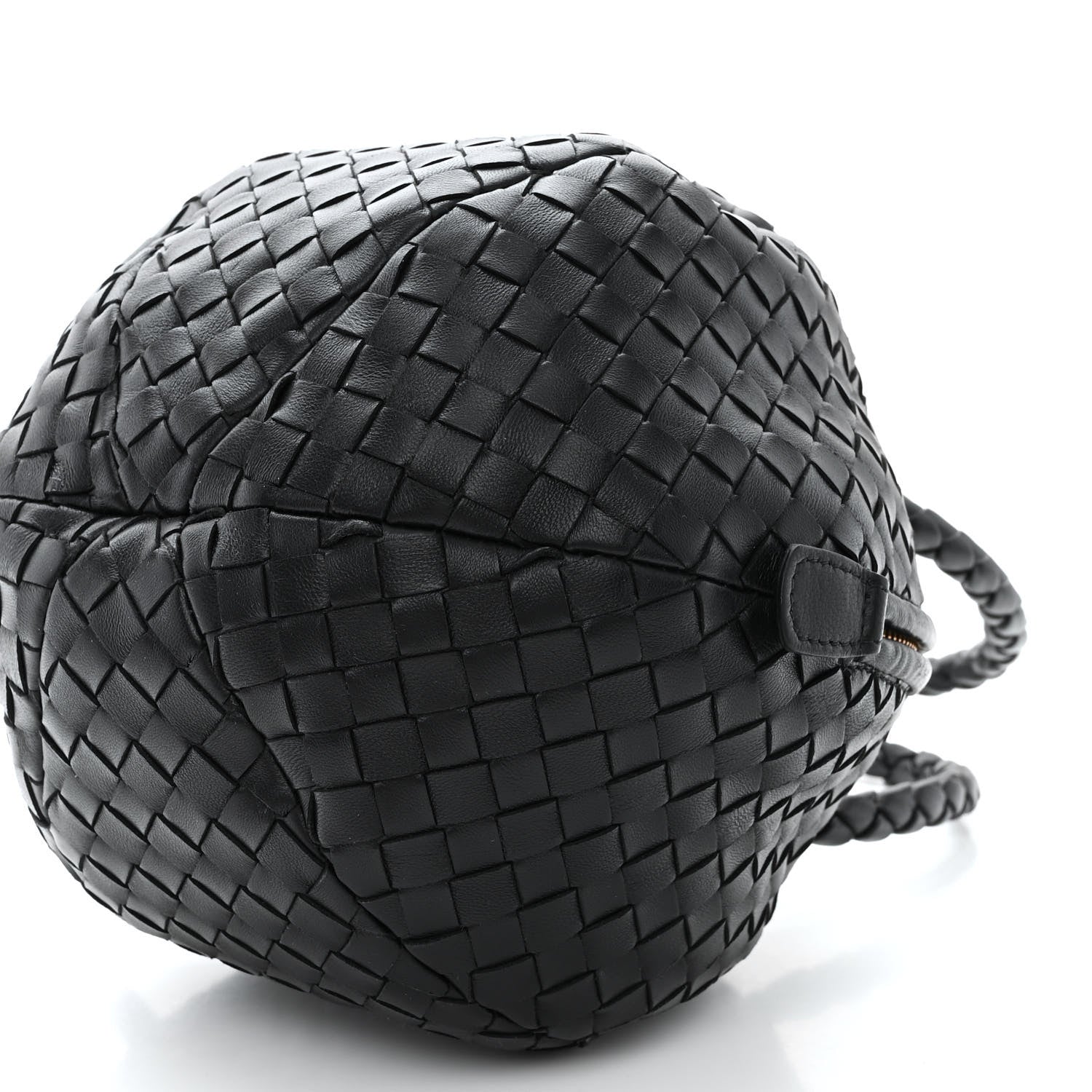Bottega Veneta Nappa Intrecciato Mava Top Handle Bag Black 10 of 11