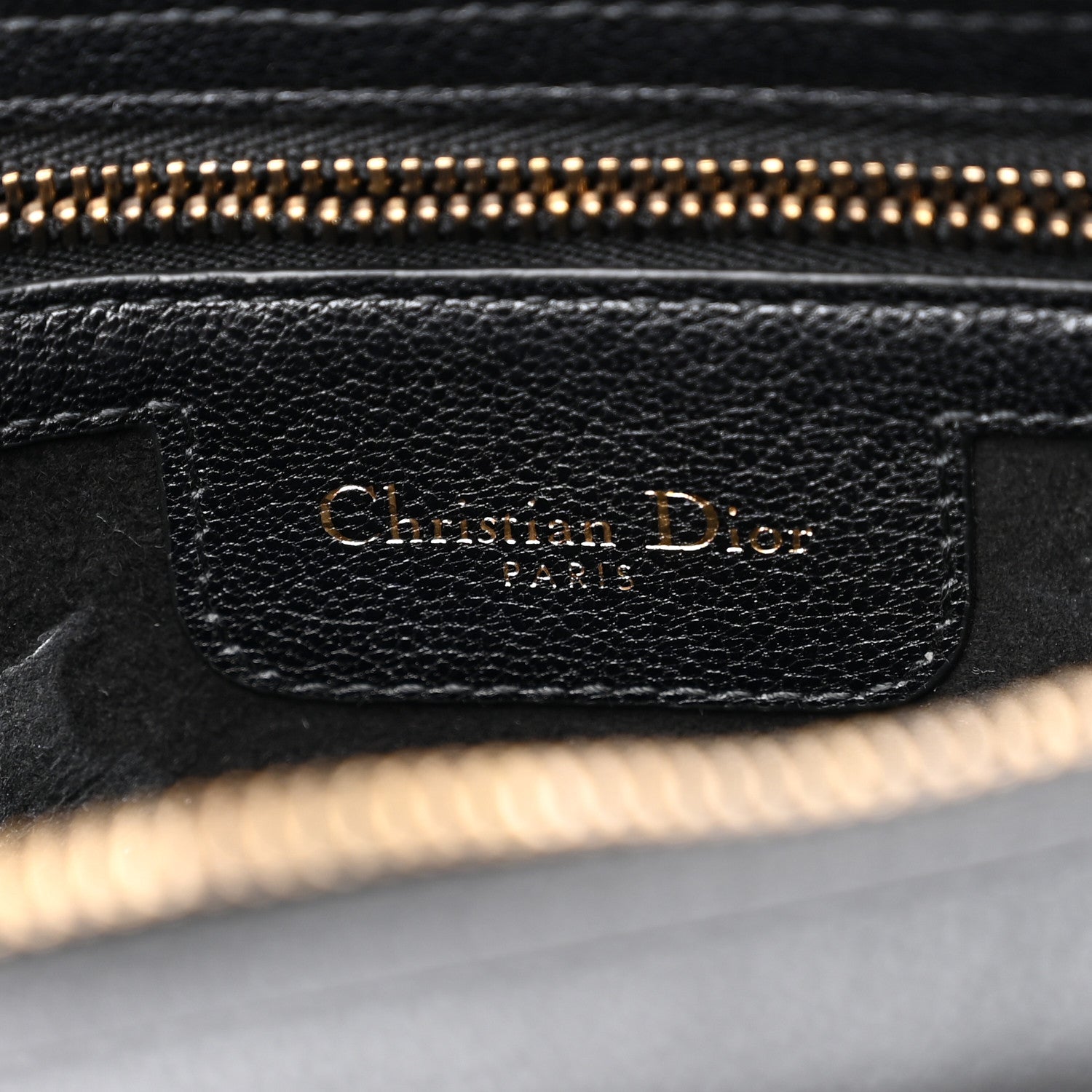 Christian Dior Goatskin Double Saddle Pouch Black 6 of 9