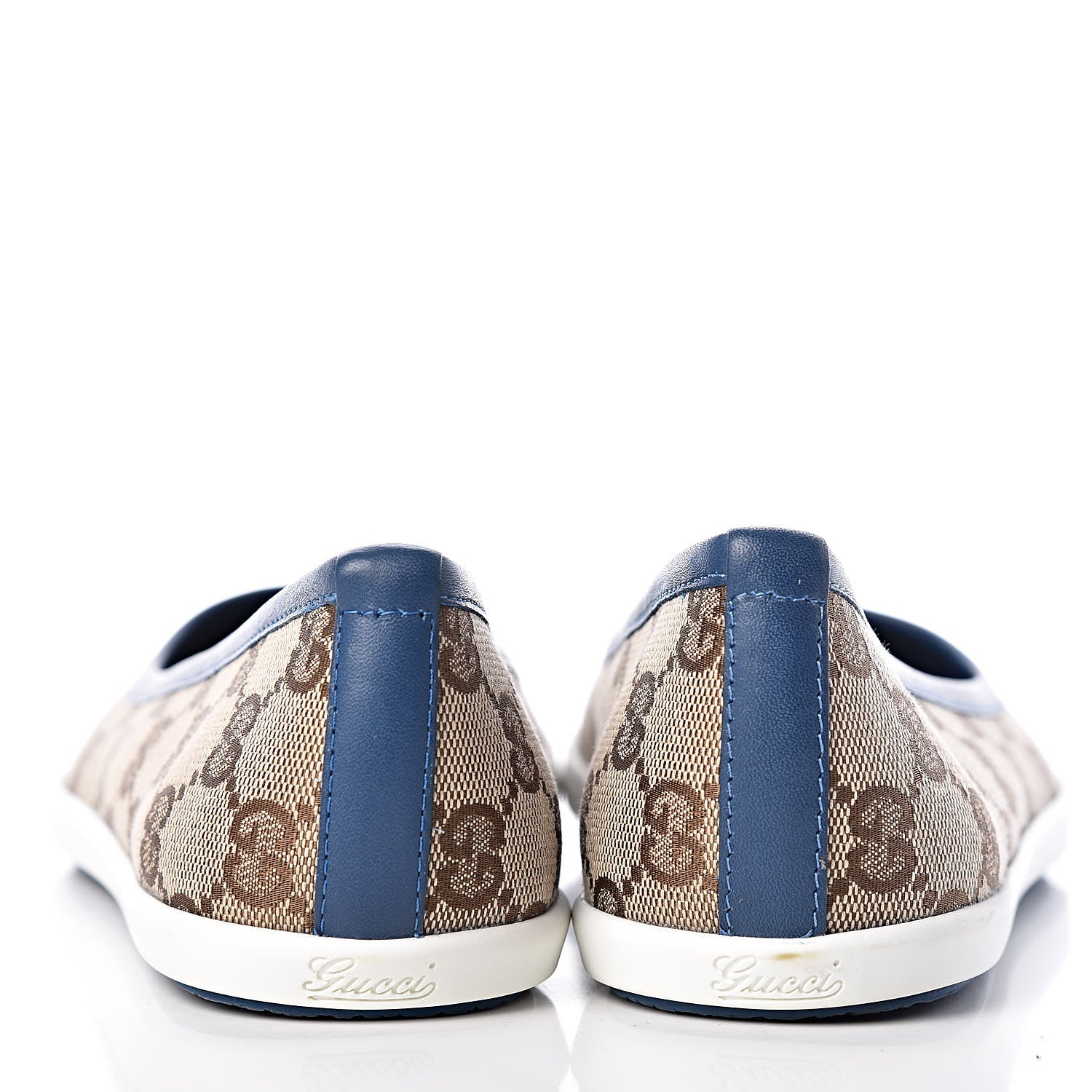 Gucci Monogram Ballet Flats 37 Blue 13 of 15