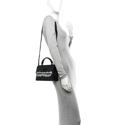Off-White Calfskin Jitney 1.4 Shoulder Bag Black 2 of 9