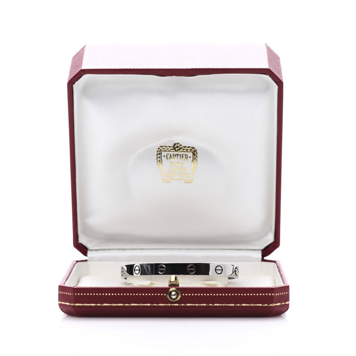 Cartier 18K White Gold LOVE Bracelet 17 7 of 7