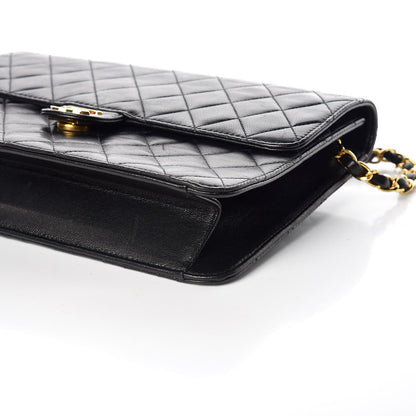 Chanel Lambskin Quilted Medium Single Flap Black 6 of 9