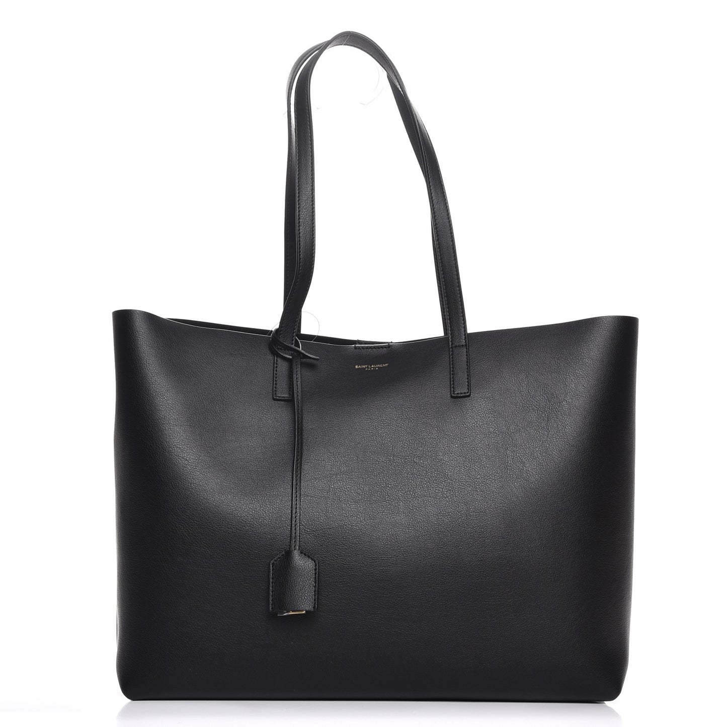 Calfskin Large Shopping Tote Black