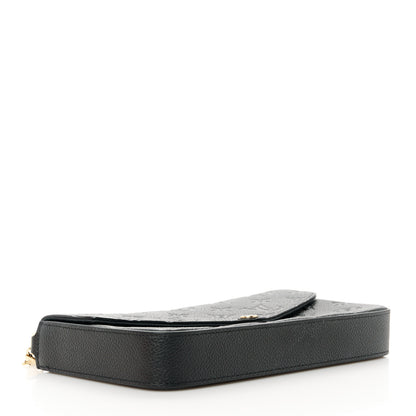 Louis Vuitton Empreinte Pochette Felicie Chain Wallet Black 4 of 11