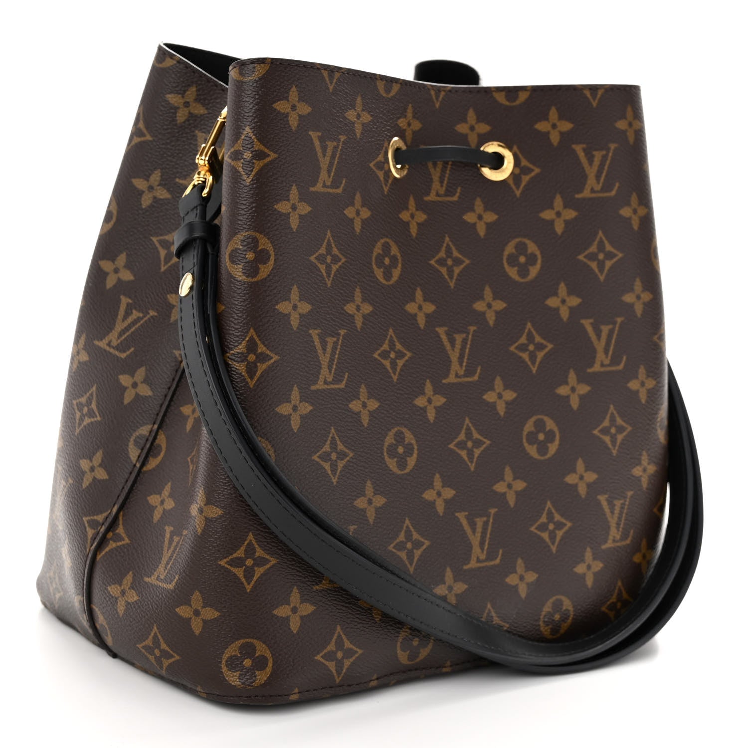 Louis Vuitton Monogram Neonoe MM Black 3 of 10