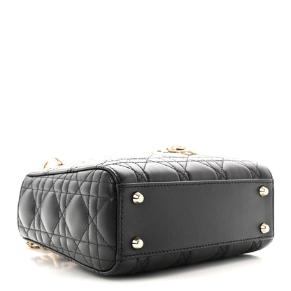Christian Dior Lambskin Cannage Mini Lady Dior Black 4 of 9