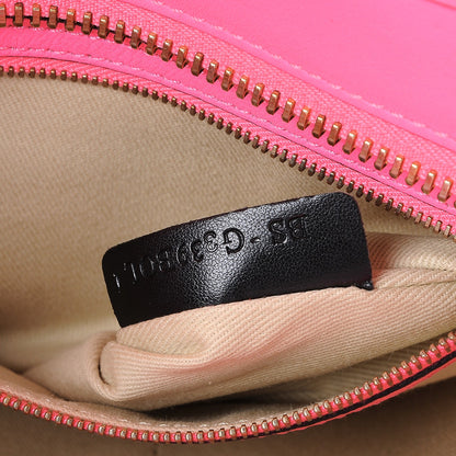 Valentino Garavani Vitello Rockstud Double Handle Tote Fuxia Fluo 7 of 11