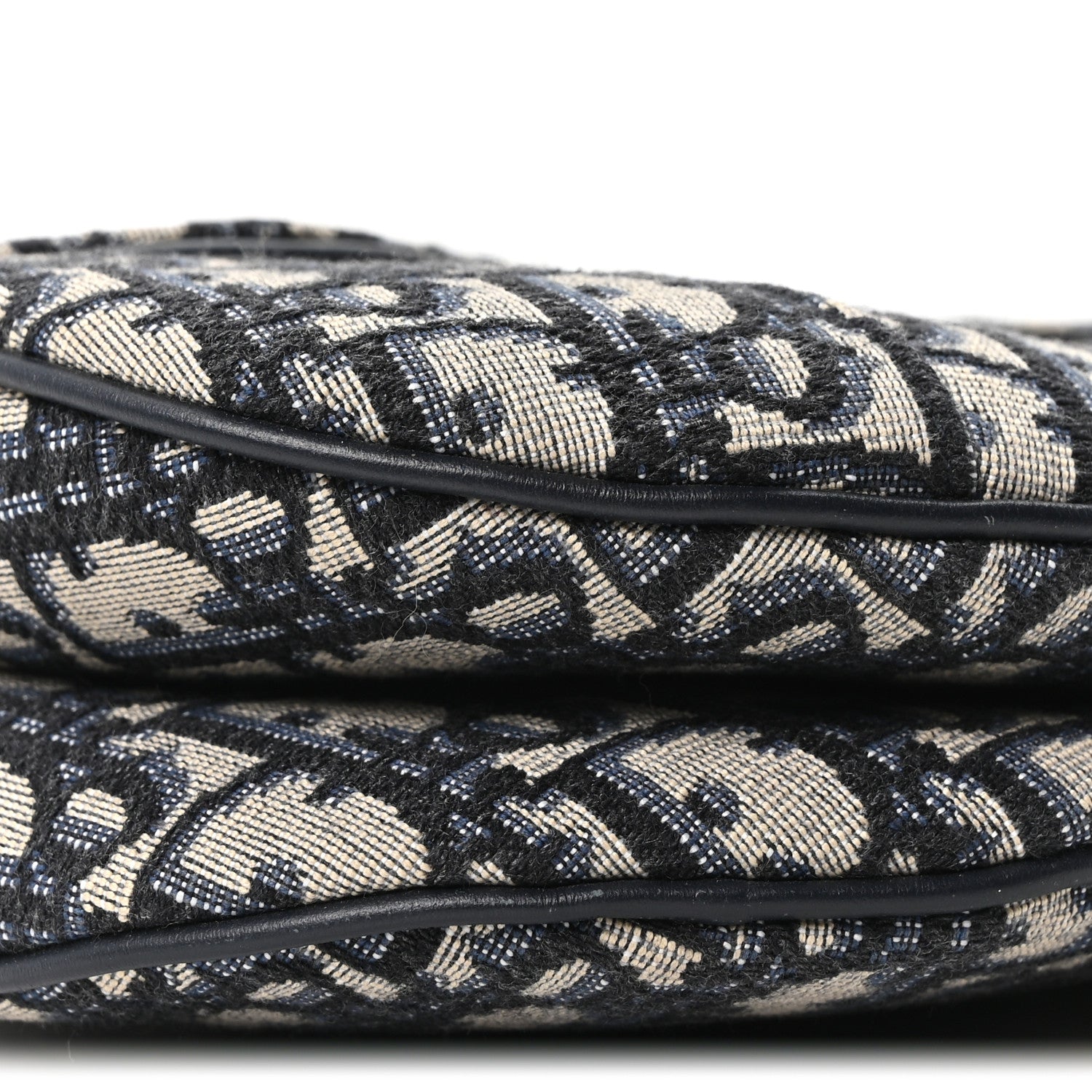 Christian Dior Oblique Saddle Bag Blue 9 of 10