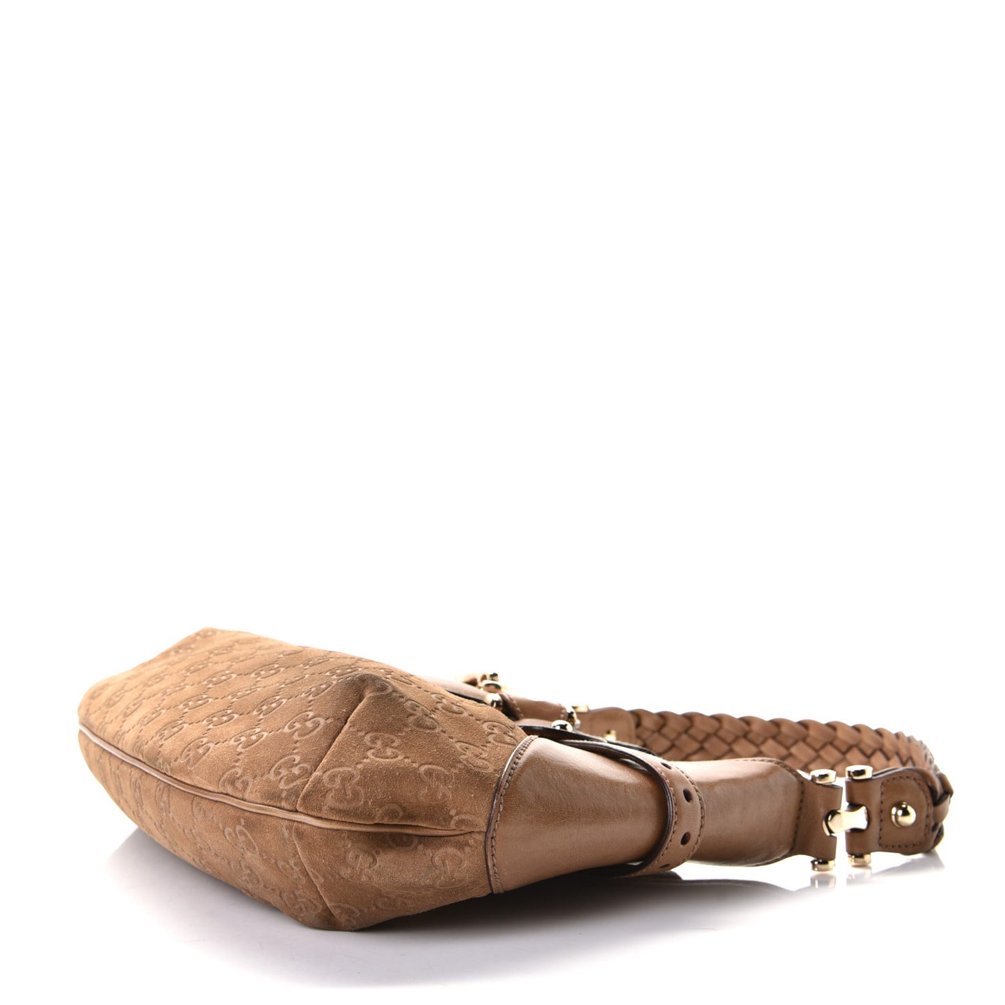 Suede Guccissima Pelham Hobo Brown