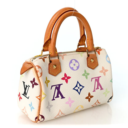Louis Vuitton Monogram Multicolor Mini Sac HL Speedy White 3 of 10