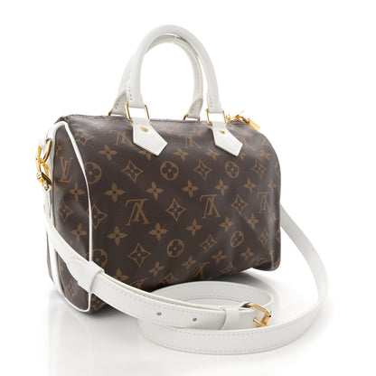Louis Vuitton Monogram LV Match Speedy Bandouliere 25 White 3 of 11