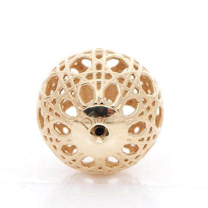 Christian Dior Cannage Mise En Dior Tribal Earrings Gold 4 of 5