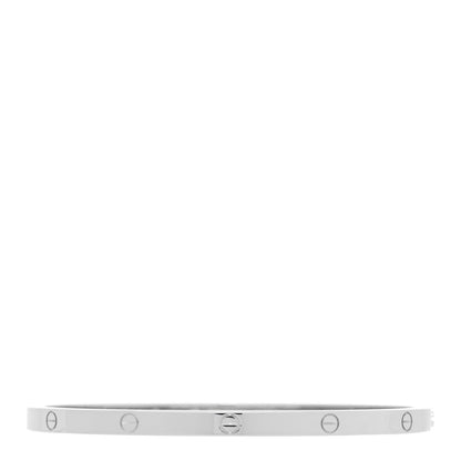 Cartier 18K White Gold Small LOVE Bracelet 17 1 of 5