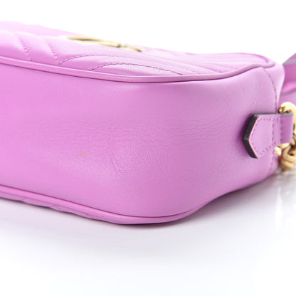 Gucci Calfskin Matelasse Small GG Marmont Chain Shoulder Bag Candy Mousse 10 of 10