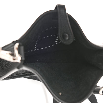 Hermes Taurillon Clemence Evelyne TPM Black 5 of 10