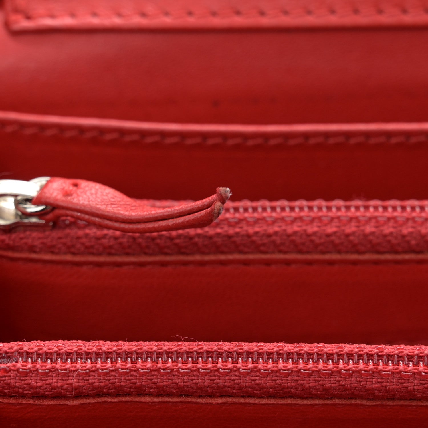 Chanel Lambskin Quilted Chain Clutch Flap Red 11 of 14
