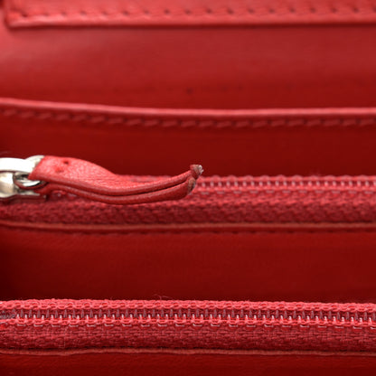 Chanel Lambskin Quilted Chain Clutch Flap Red 11 of 14