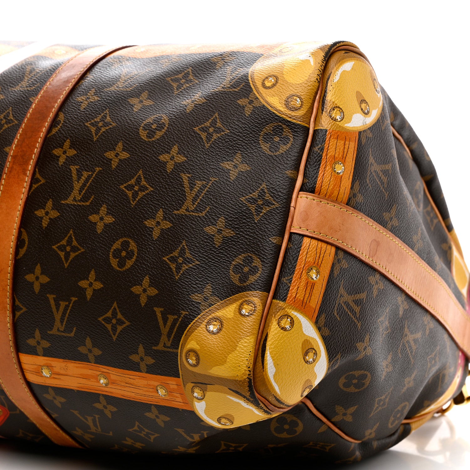 Louis Vuitton Monogram Summer Trunks Keepall Bandouliere 50 9 of 22
