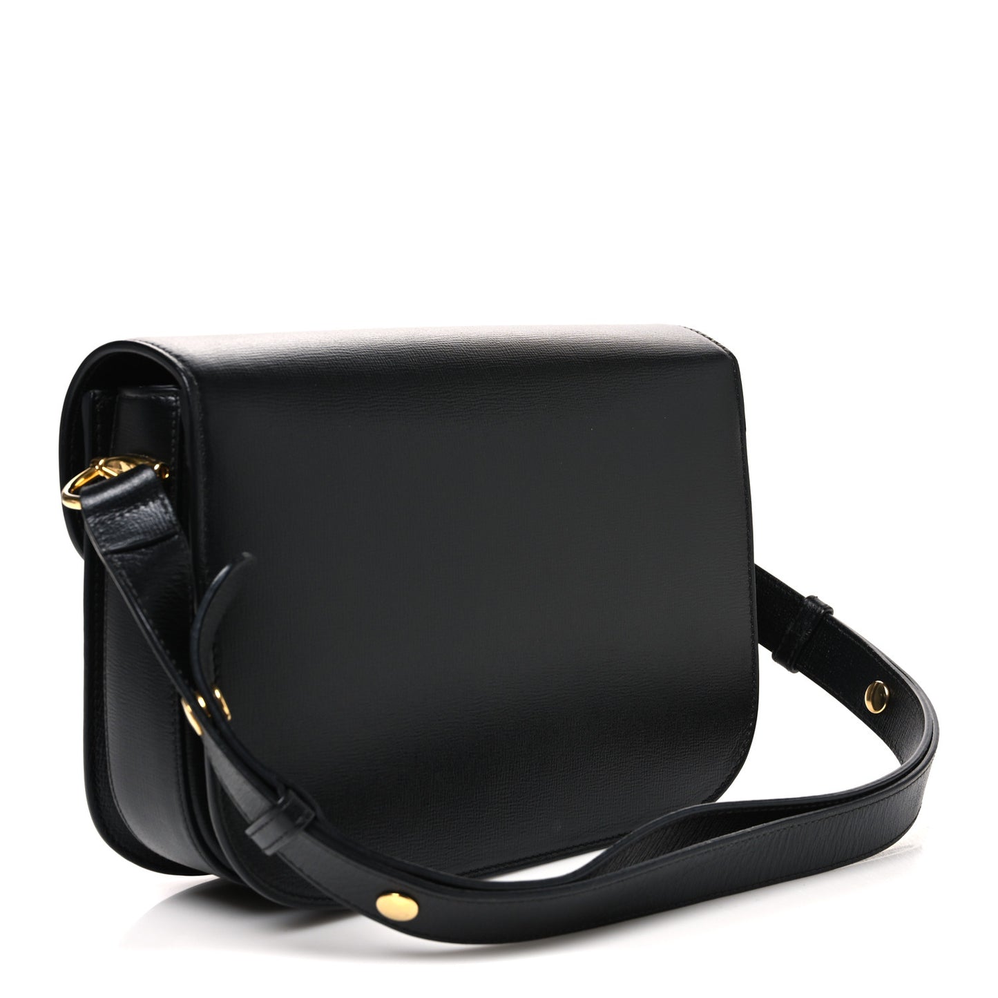 Azalea Calfskin Horsebit 1955 Shoulder Bag Black Black
