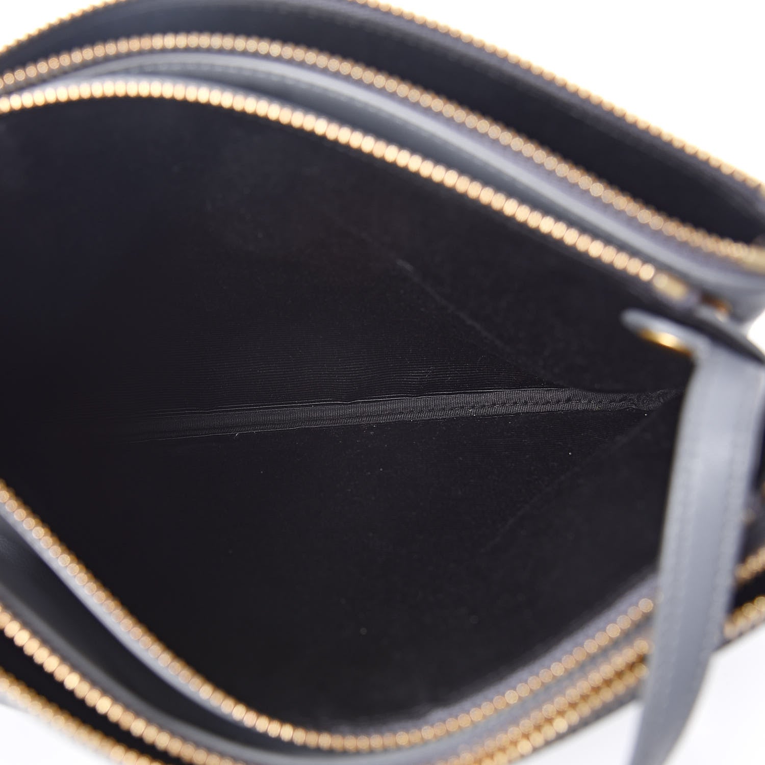 Celine Lambskin Large Trio Crossbody Bag Storm 6 of 12