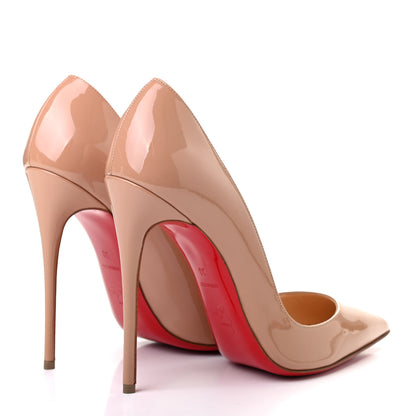 Christian Louboutin Patent So Kate 120 Pumps 38 Nude 4 of 7
