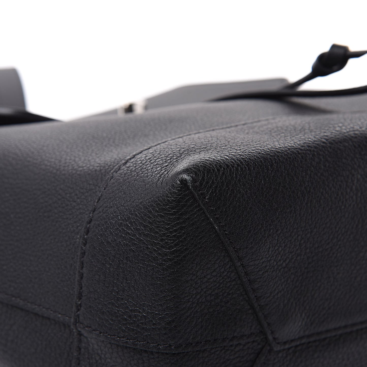Calfskin Lockme Backpack Black