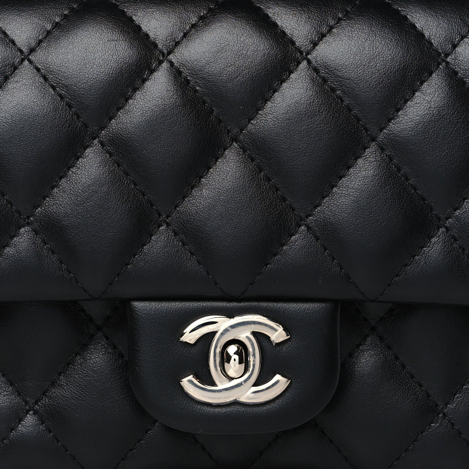Chanel Calfskin Quilted CC Uniform Flap Belt Bag Black 8 of 10