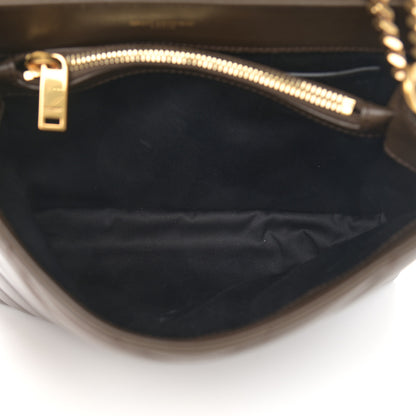 Saint Laurent Calfskin Y Quilted Monogram Small Loulou Chain Satchel Taupe 5 of 15