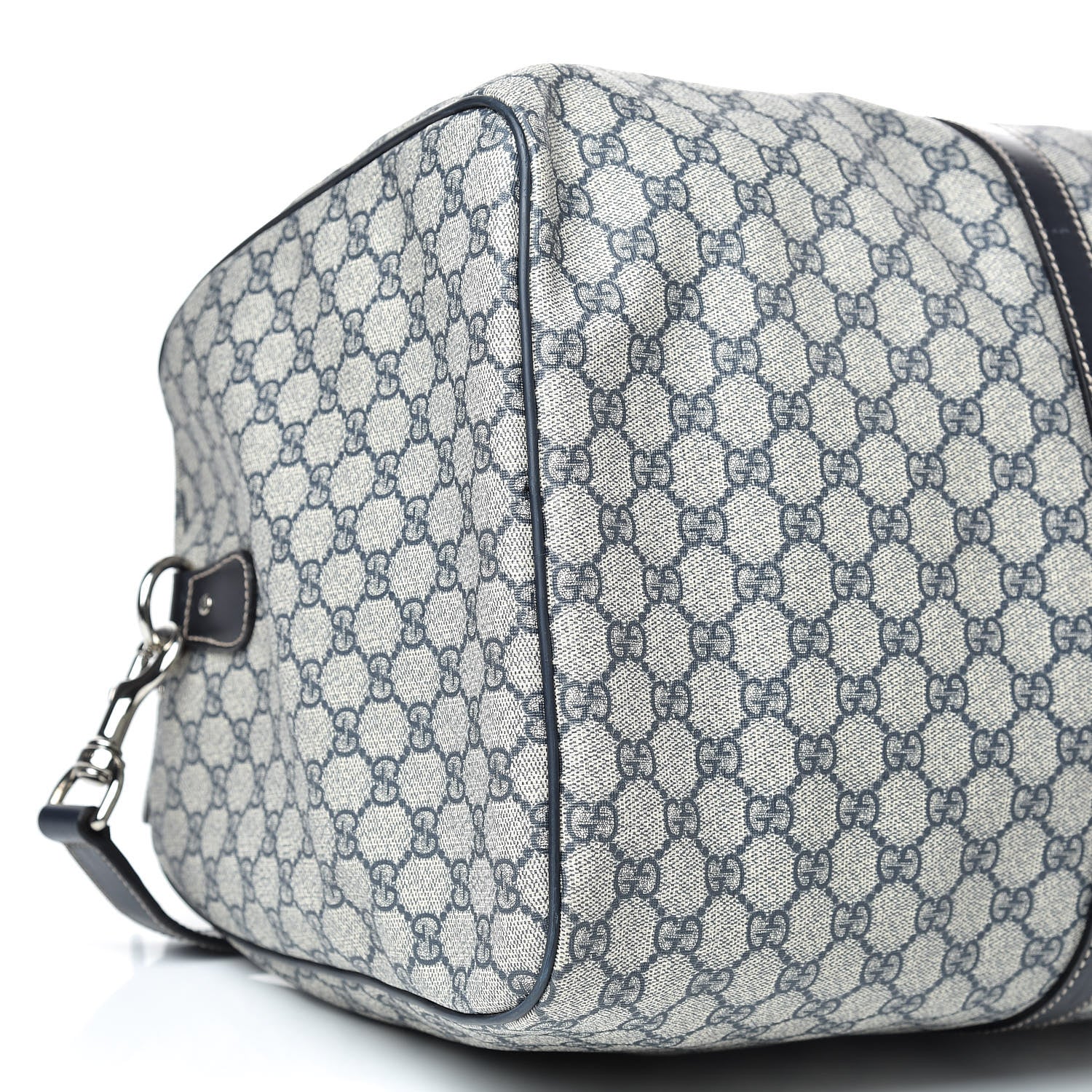 Gucci GG Plus Monogram Large Carry On Duffle Bag Navy 9 of 16