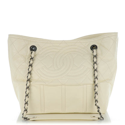 Chanel Calfskin Small Shopping In Moscow Tote Beige Clair 1 of 8