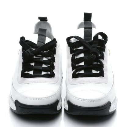Chanel Velvet Calfskin Mixed Fibers CC Sneakers 38 Ivory Black 2 of 8