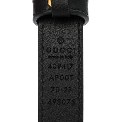 Gucci Calfskin Double G 20mm Belt 70 28 Black 3 of 6