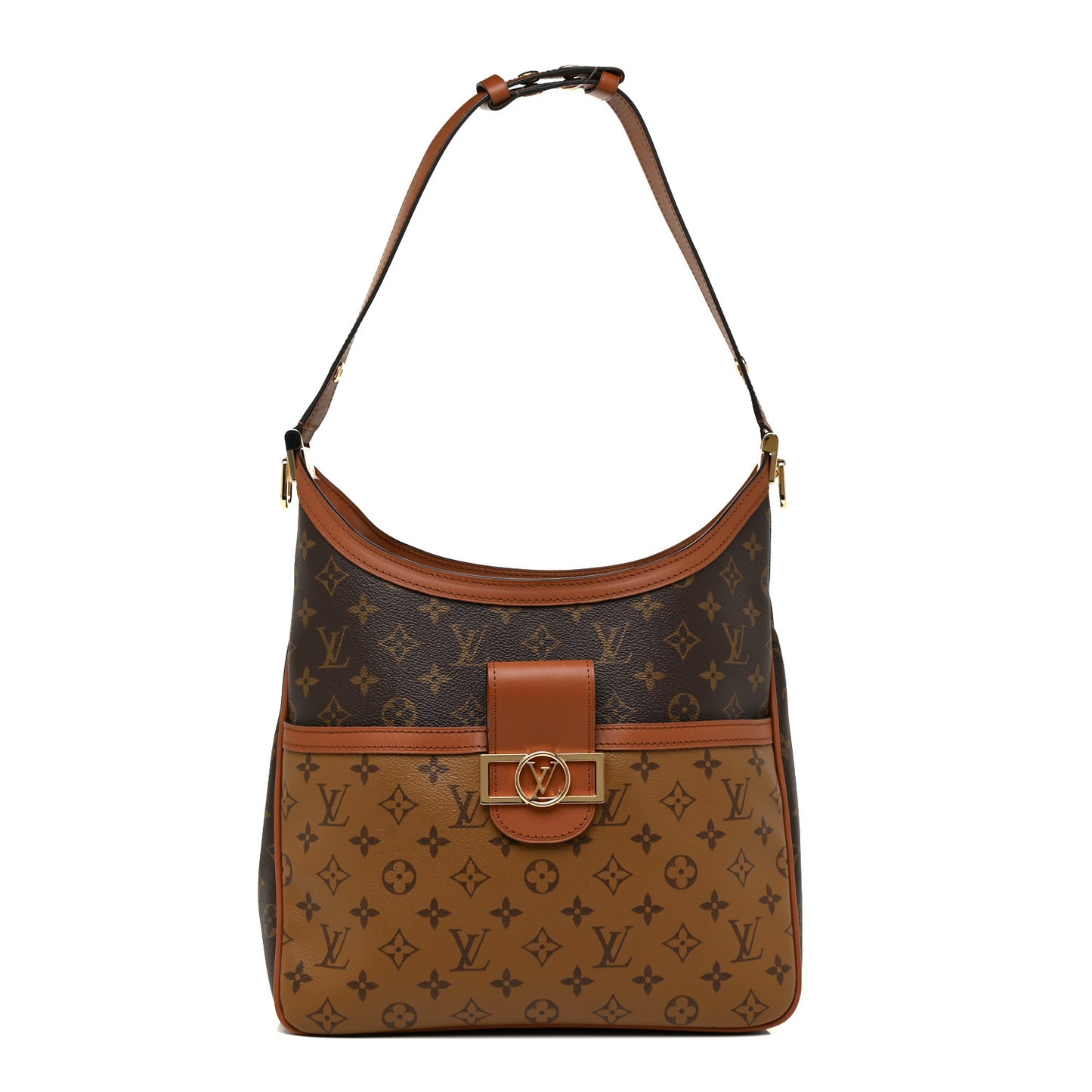 Reverse Monogram Dauphine Hobo MM