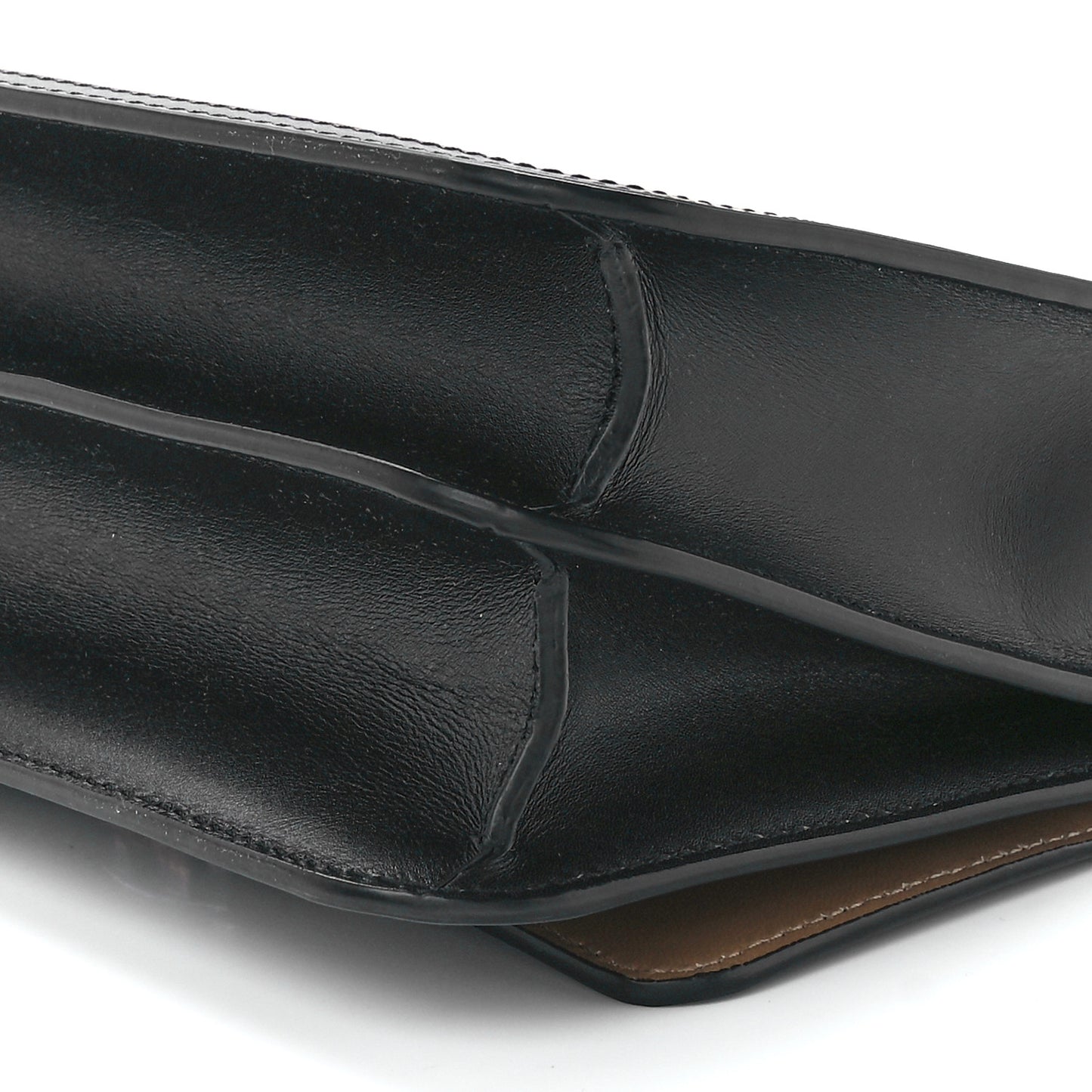 Calfskin Small TB Envelope Clutch Bag Malt Brown