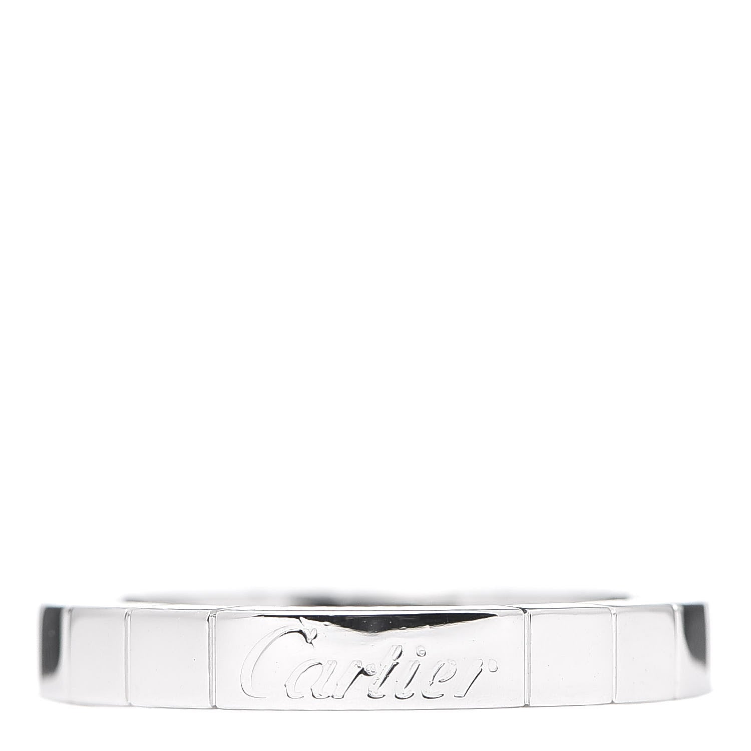 Cartier 18K White Gold Lanieres Ring 49 4.75 1 of 4