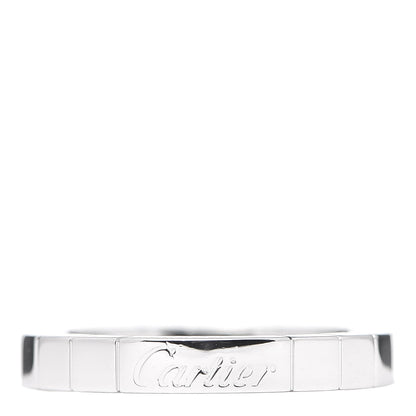 Cartier 18K White Gold Lanieres Ring 49 4.75 1 of 4