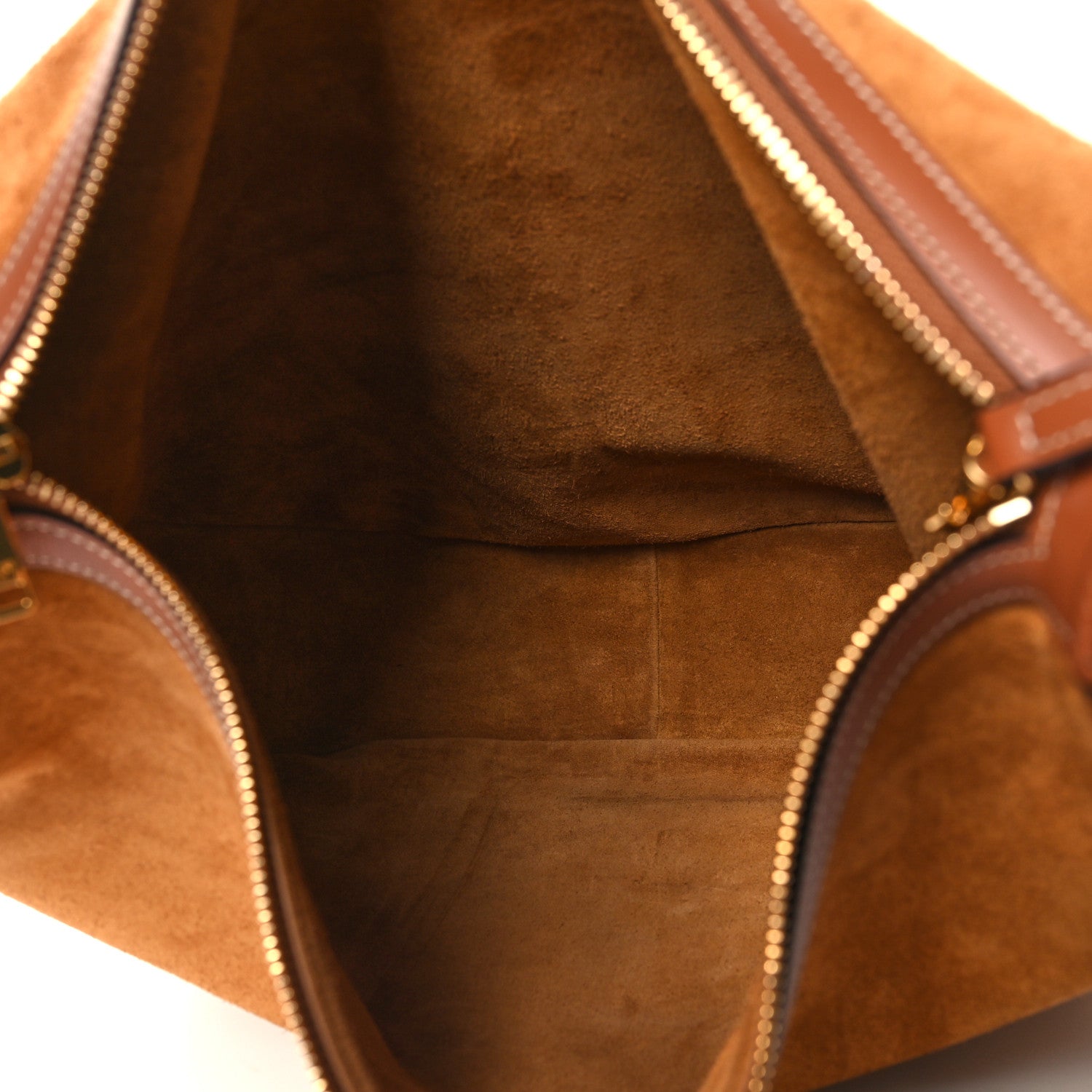 Celine Suede Calfskin Large Triomphe Heloise Shoulder Bag Tobacco 6 of 13