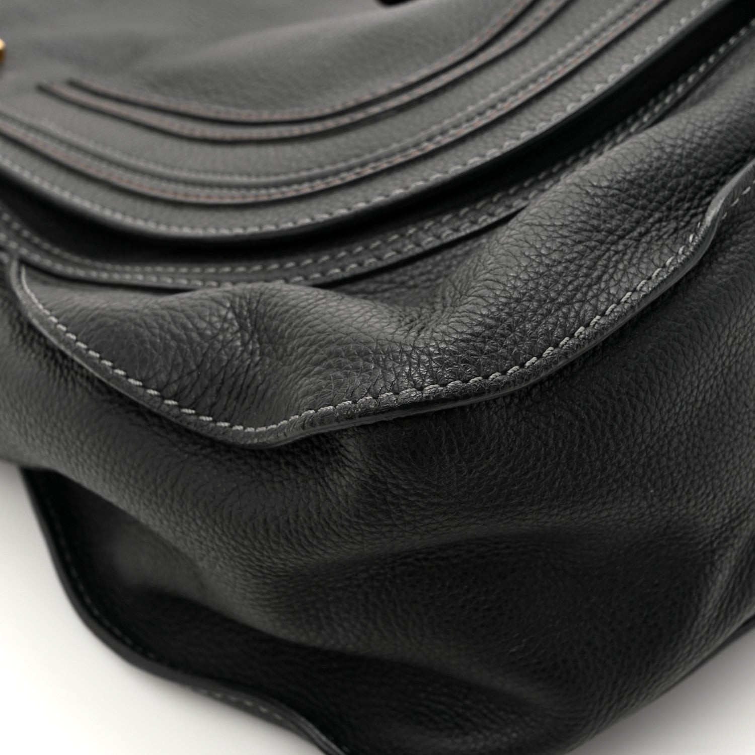 Chloe Calfskin Large Marcie Satchel Black 10 of 11