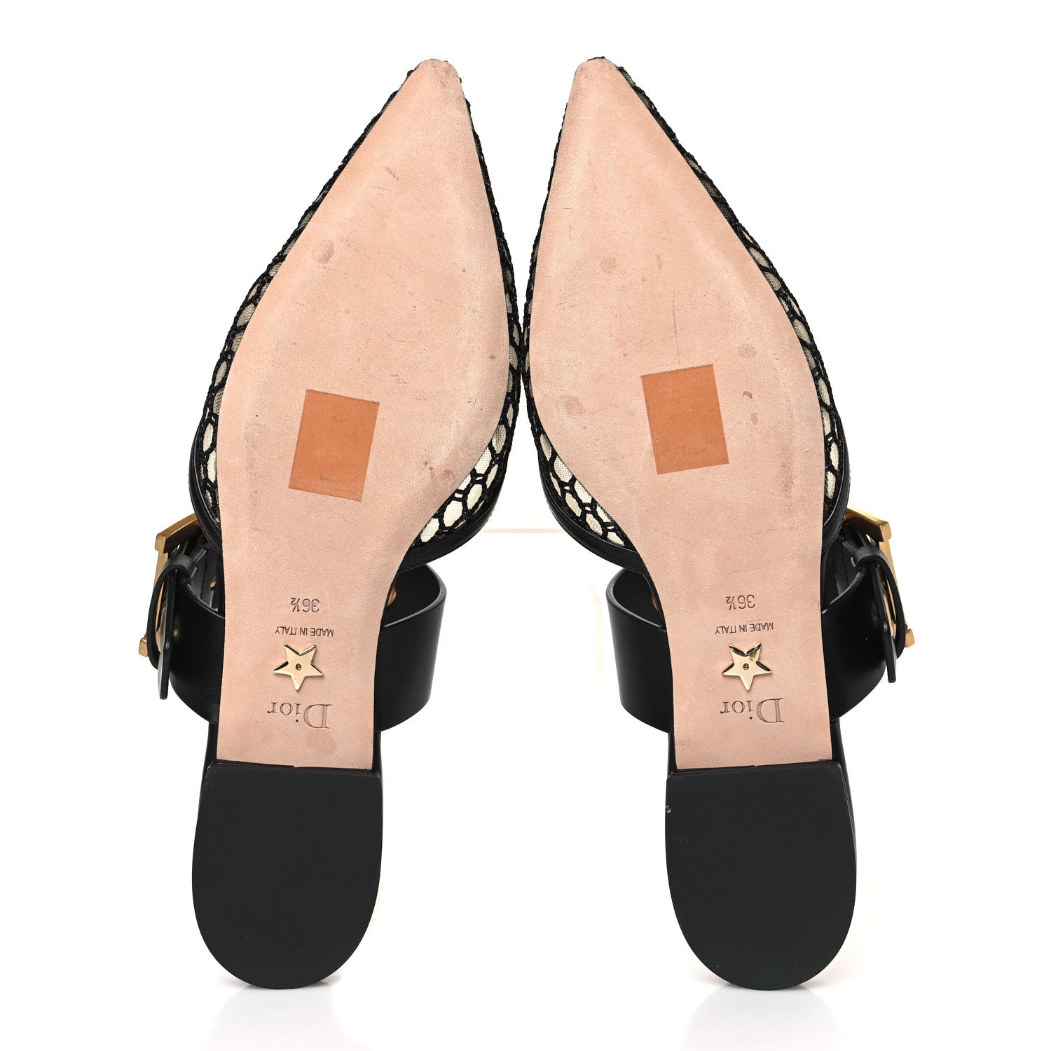Christian Dior Resille D-Dior Mule Flats 36.5 Black 5 of 7