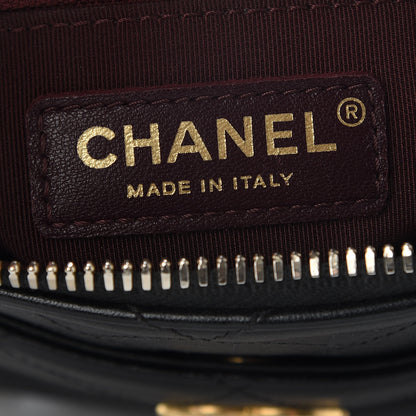 Chanel Calfskin Grosgrain Stitched Button Up Camera Case Black 6 of 10
