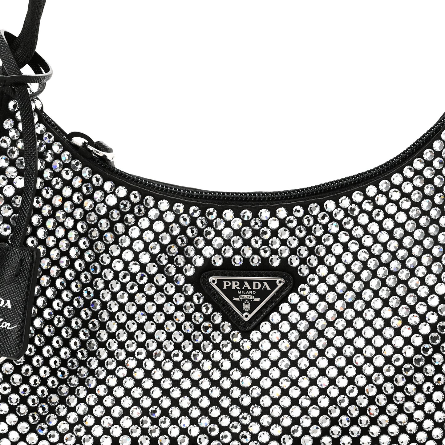 Satin Crystal Mini Re-Edition 2000 Bag Cristal