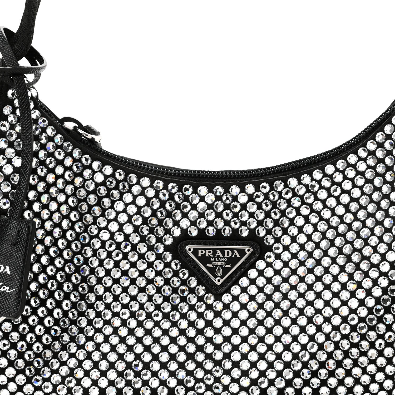 Prada Satin Crystal Mini Re-Edition 2000 Bag Cristal 8 of 11