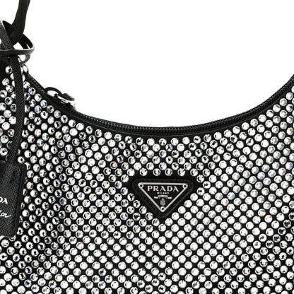Prada Satin Crystal Mini Re-Edition 2000 Bag Cristal 8 of 11